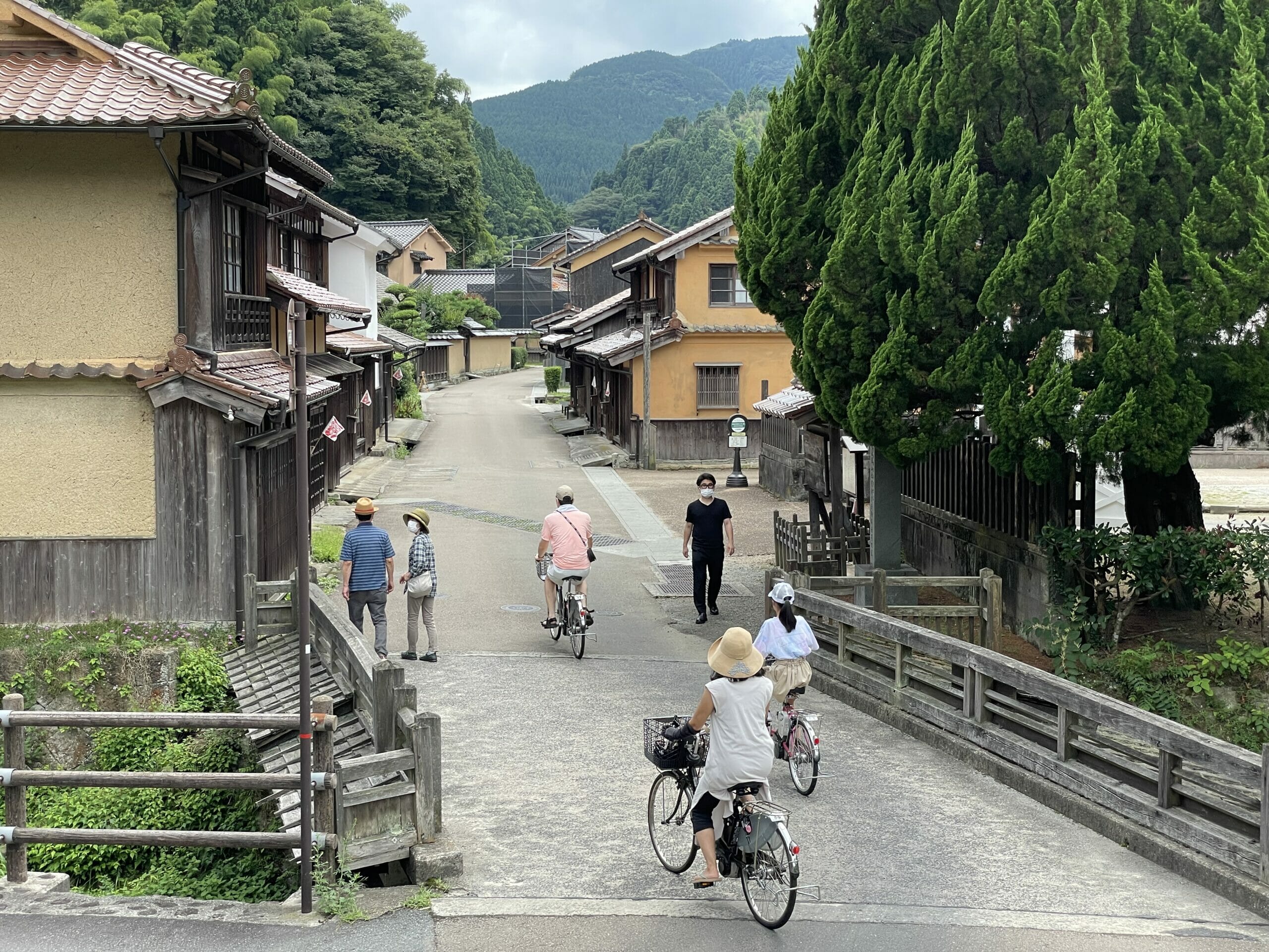 Historical street in Omori-cho, Shimane Prefecture